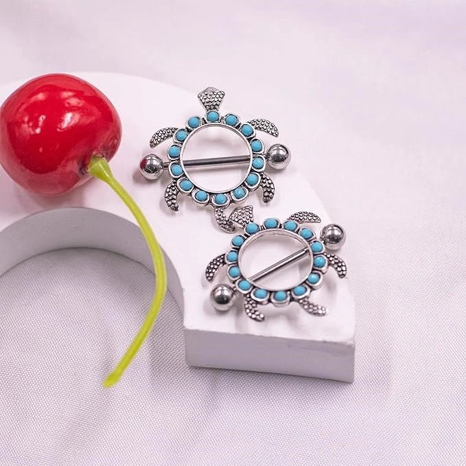 Animal-theme Nipple Rings - QIAO Crystal