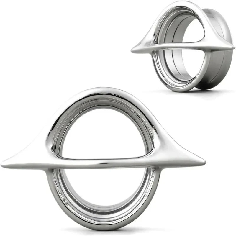 1 Pair Piercing Expander Stretchers Double Flared Gauges for Earrings - QIAO CrystalQIAO CrystalQIAO Crystal