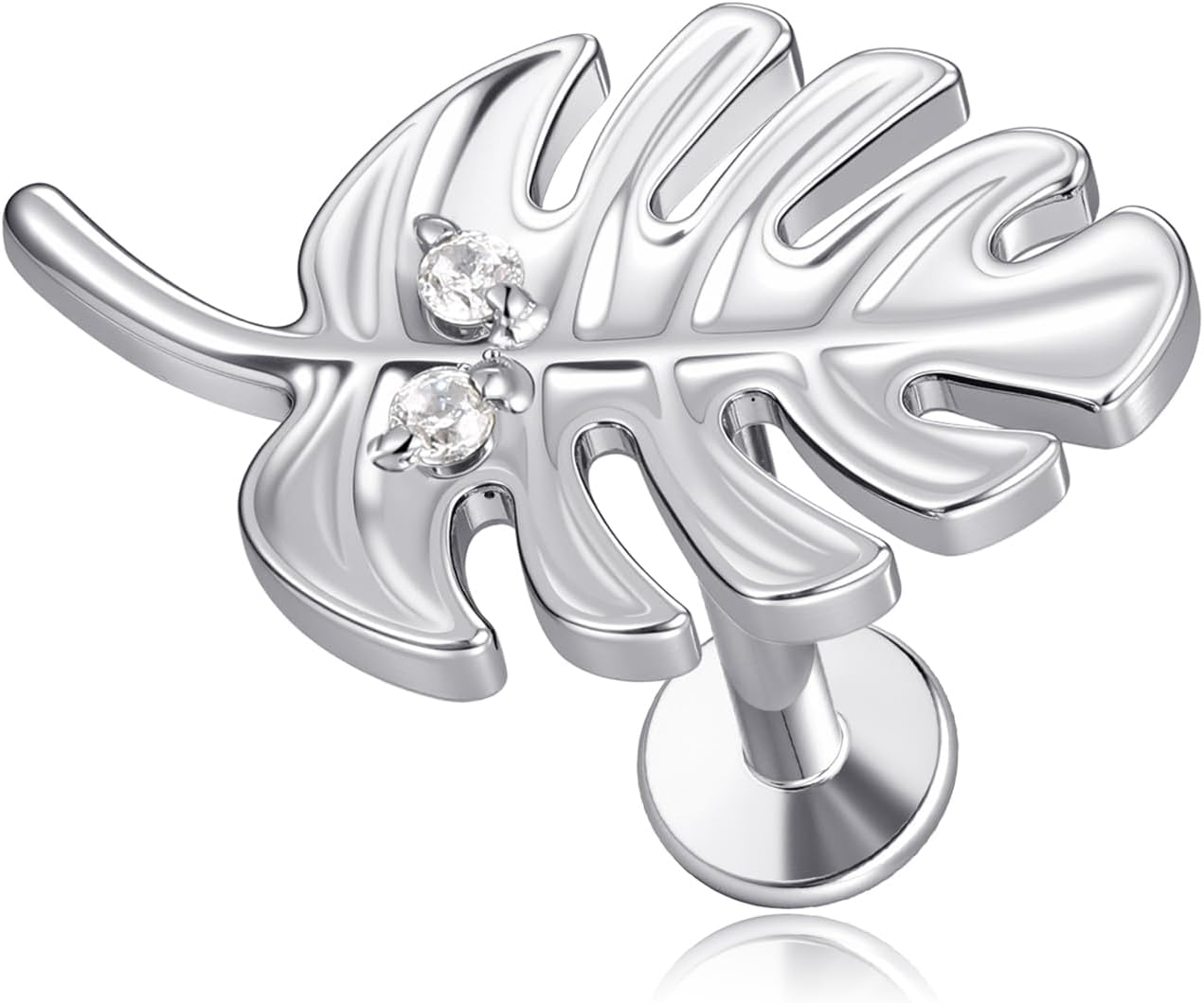 1 Piece Flat Back Earrings Cartilage Studs Tragus Conch Helix Piercings Cubic Zirconia Earring - QIAO CrystalQIAO CrystalQIAO Crystal