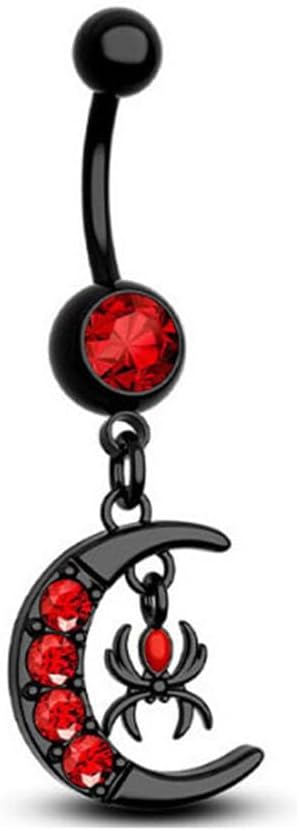 12PCS Belly Button Ring 14G Belly Rings Surgical Stainless Steel Navel Rings Belly Button Piercing Jewelry for Women - 我的商店我的商店我的商店