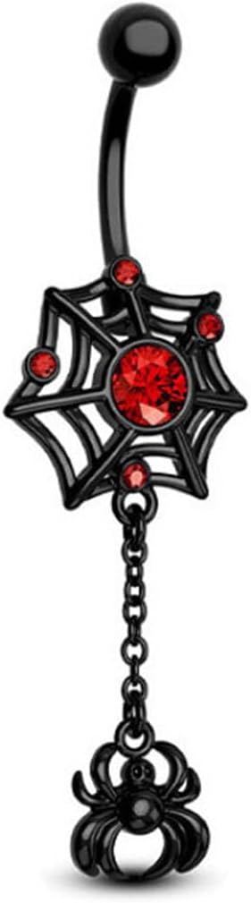 12PCS Belly Button Ring 14G Belly Rings Surgical Stainless Steel Navel Rings Belly Button Piercing Jewelry for Women - 我的商店我的商店我的商店