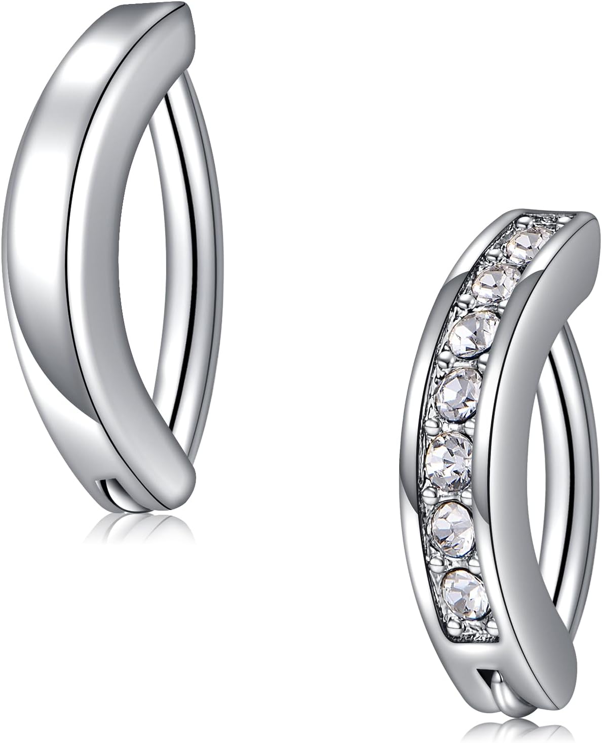 1/4 Inch Short Belly Button Rings 14G 6mm Stainless Steel Short Belly Navel Button Rings for Women Men - 我的商店我的商店我的商店