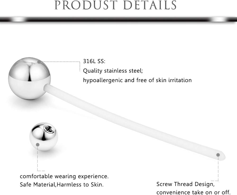 14G 1 1/2 Inch CZ Sports Pregnancy Maternity Flexible Bioplast Long Belly Button Rings Navel Retainer Body Piercing Set of 3 - 我的商店我的商店我的商店