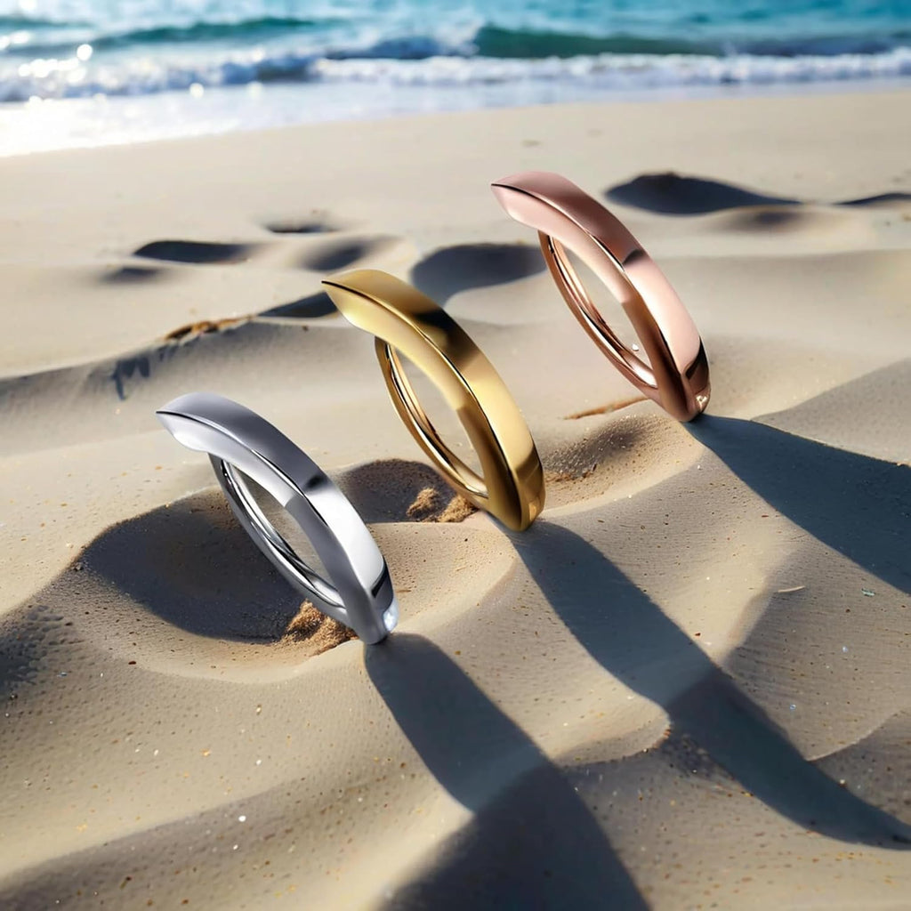 14G belly button ring Clicker belly ring - Surgical Steel, Mirror Travel Case & Waterproof Pouch Options - 我的商店我的商店我的商店