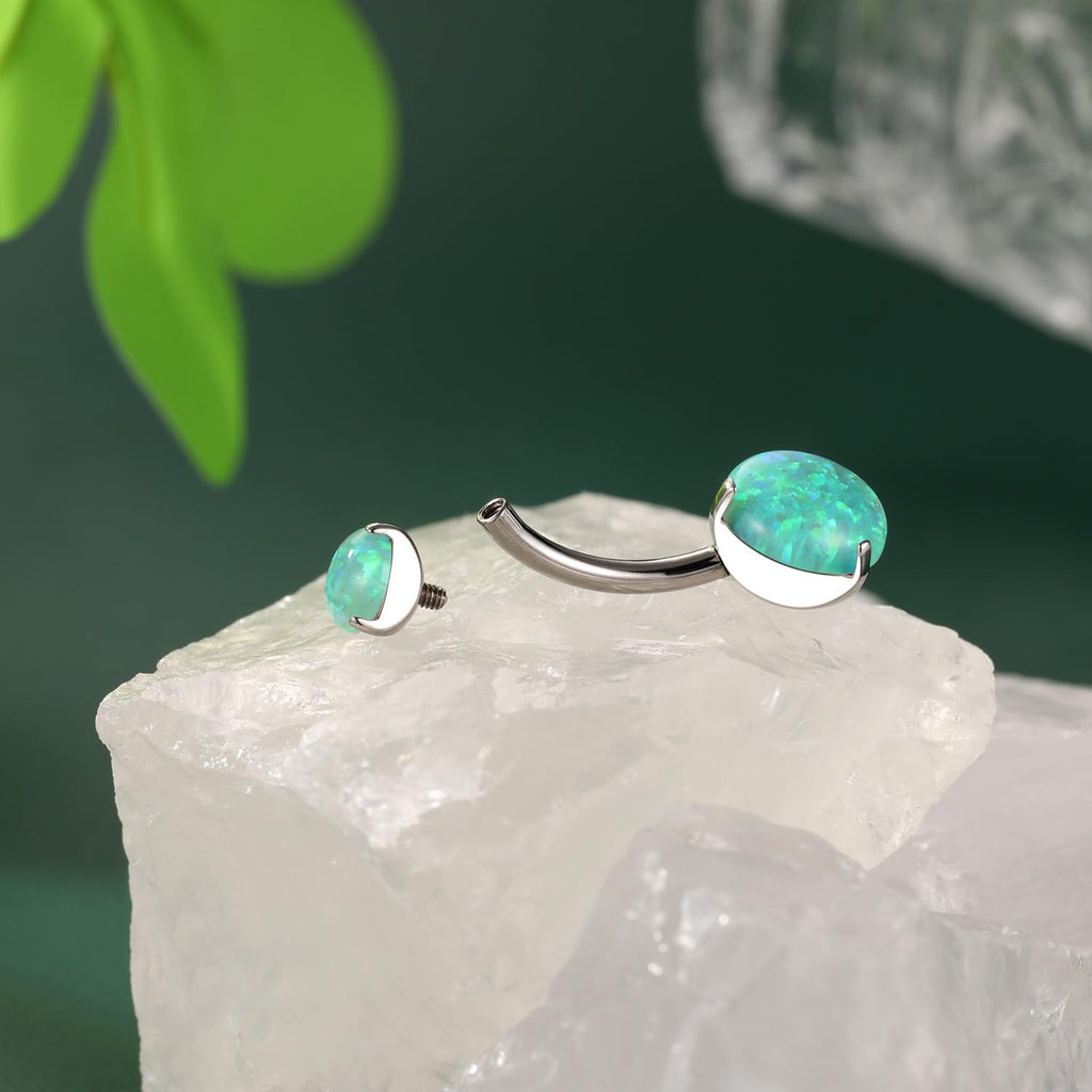 14G Belly Button Ring Titanium Belly Button Piercing Belly Ring Internally Threaded Navel Piercing Jewelry - 我的商店我的商店我的商店