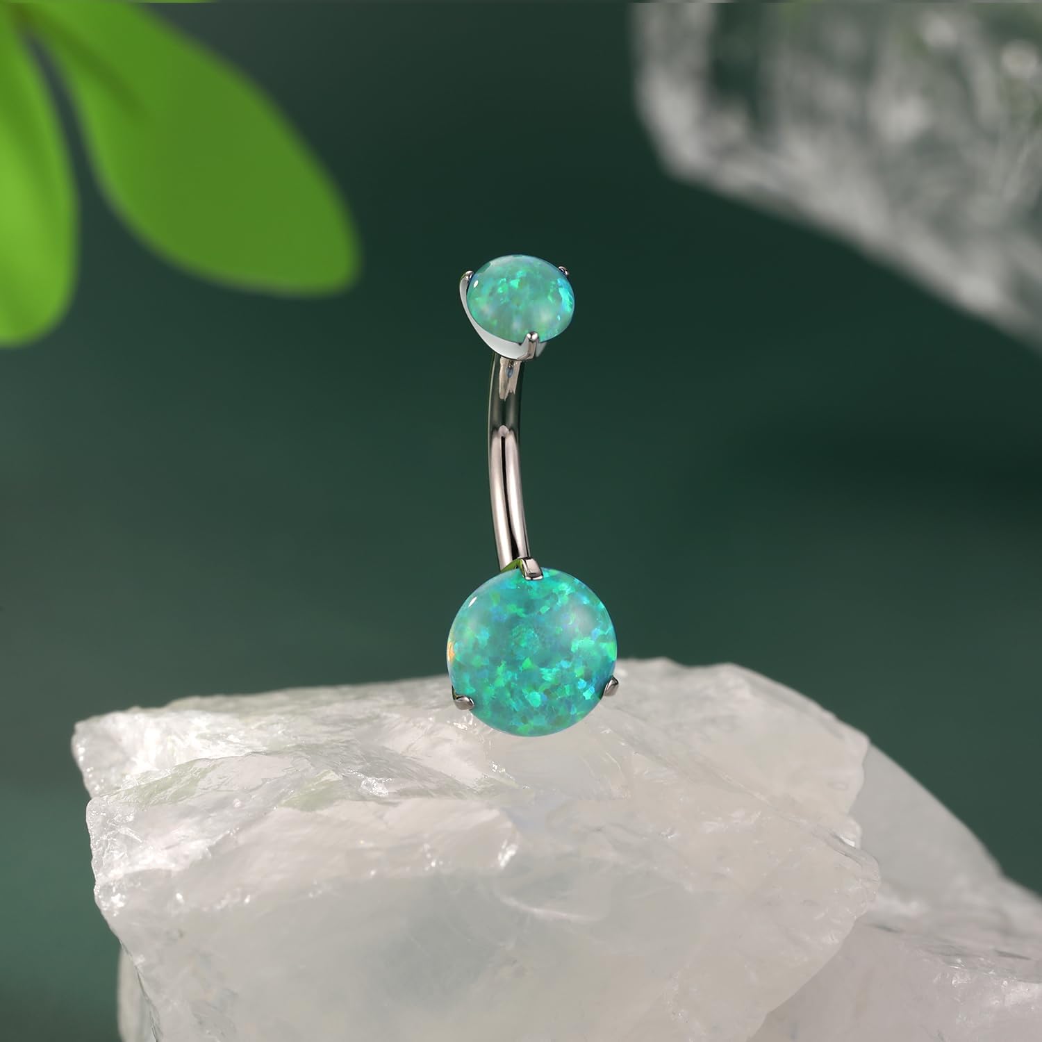 14G Belly Button Ring Titanium Belly Button Piercing Belly Ring Internally Threaded Navel Piercing Jewelry - 我的商店我的商店我的商店