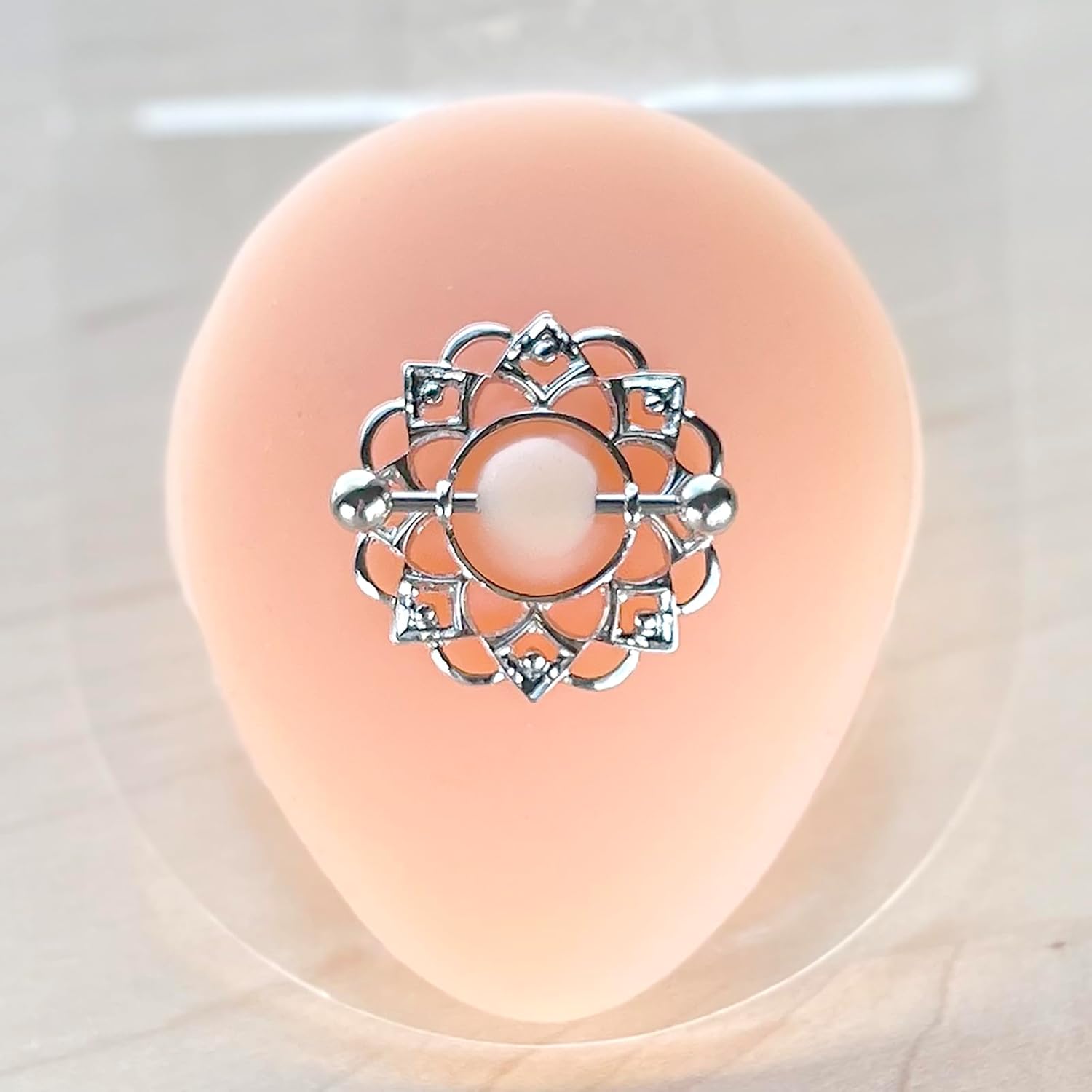 14G Nipple Piercing Jewelry, Nipple Rings Surgical Steel for Men and Women, Nipple Shields Barbell Rings - QIAO CrystalQIAO CrystalQIAO Crystal