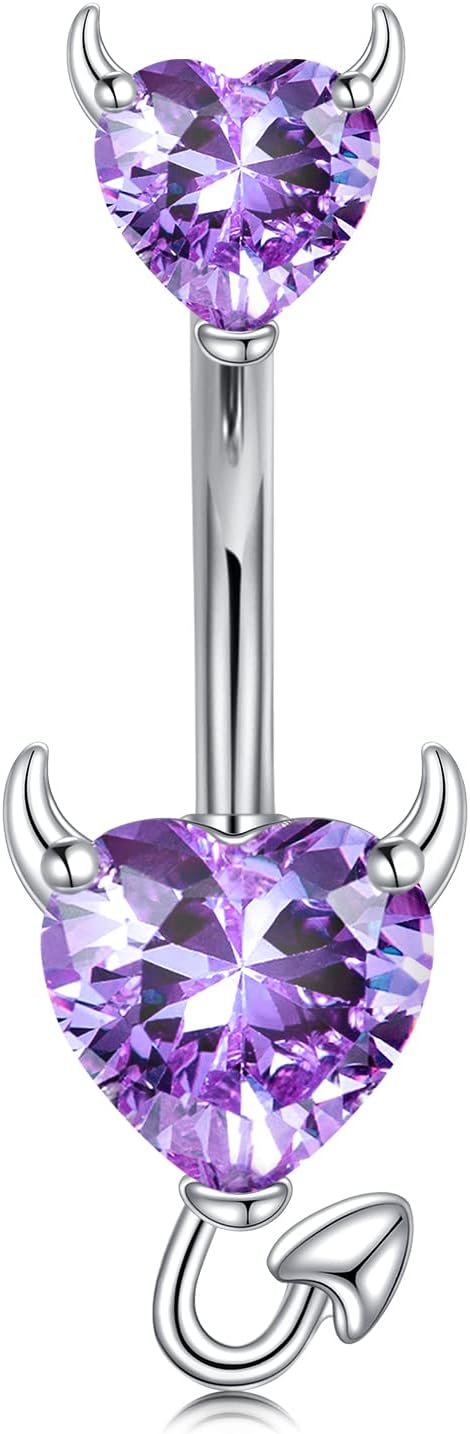 14G Stainless Steel Belly Button Rings 10mm 3/8" Barbell Belly Navel Rings Piercing for Women - 我的商店我的商店我的商店