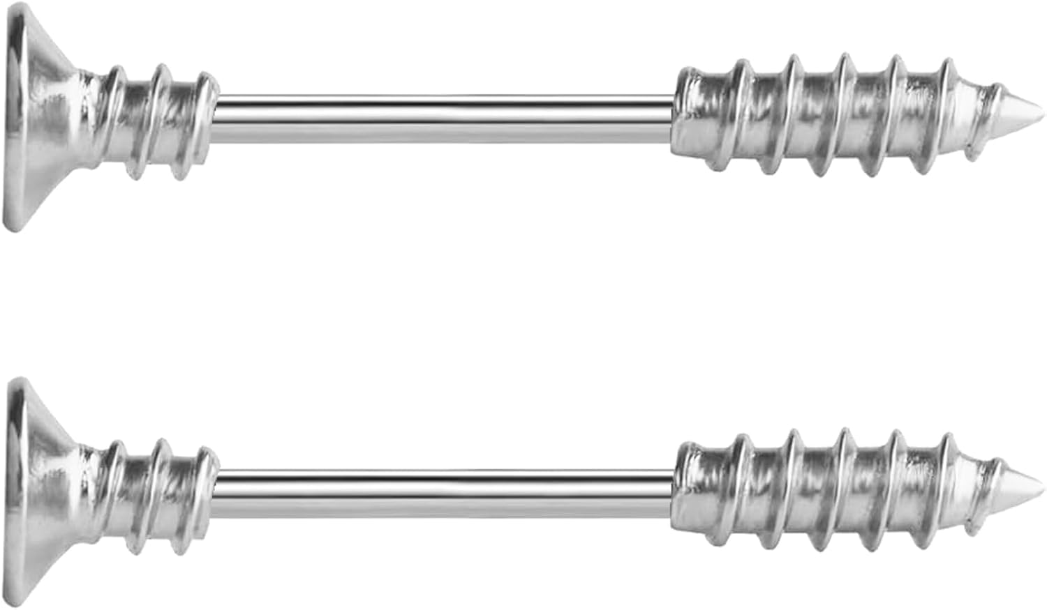 14G Wrench Barbell Nipple Ring 316L Anchor and Rudder Nipple Barbell Screw Nipple Rings Body Piercing Jewelry for Women Men - QIAO CrystalQIAO CrystalQIAO Crystal