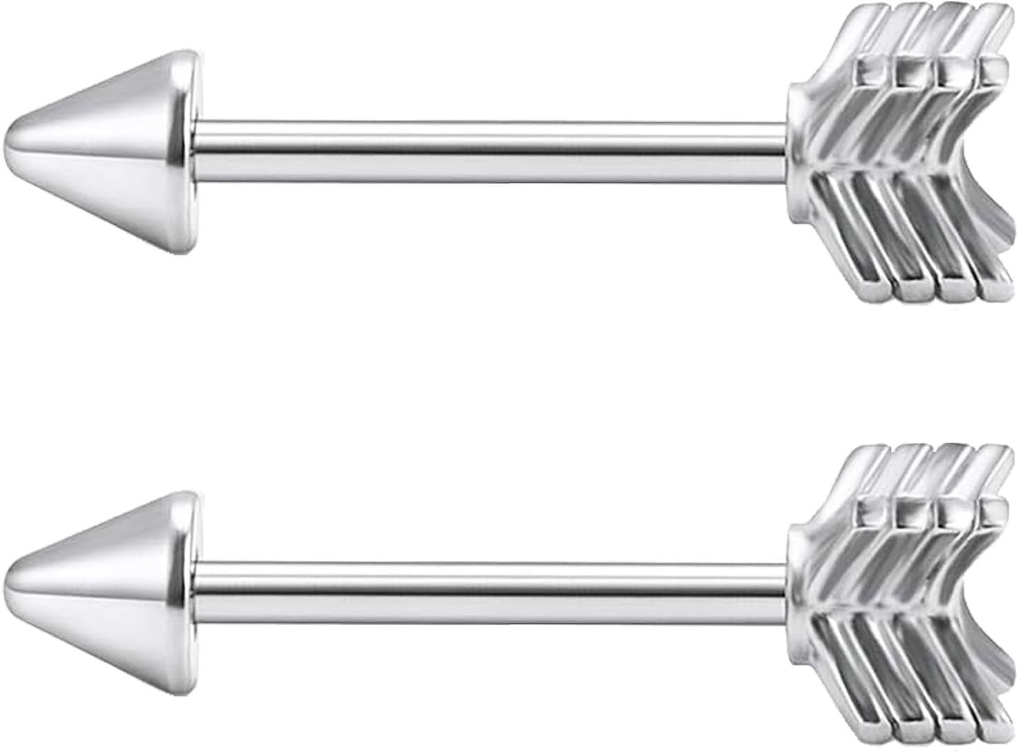 14G Wrench Barbell Nipple Ring 316L Anchor and Rudder Nipple Barbell Screw Nipple Rings Body Piercing Jewelry for Women Men - QIAO CrystalQIAO CrystalQIAO Crystal