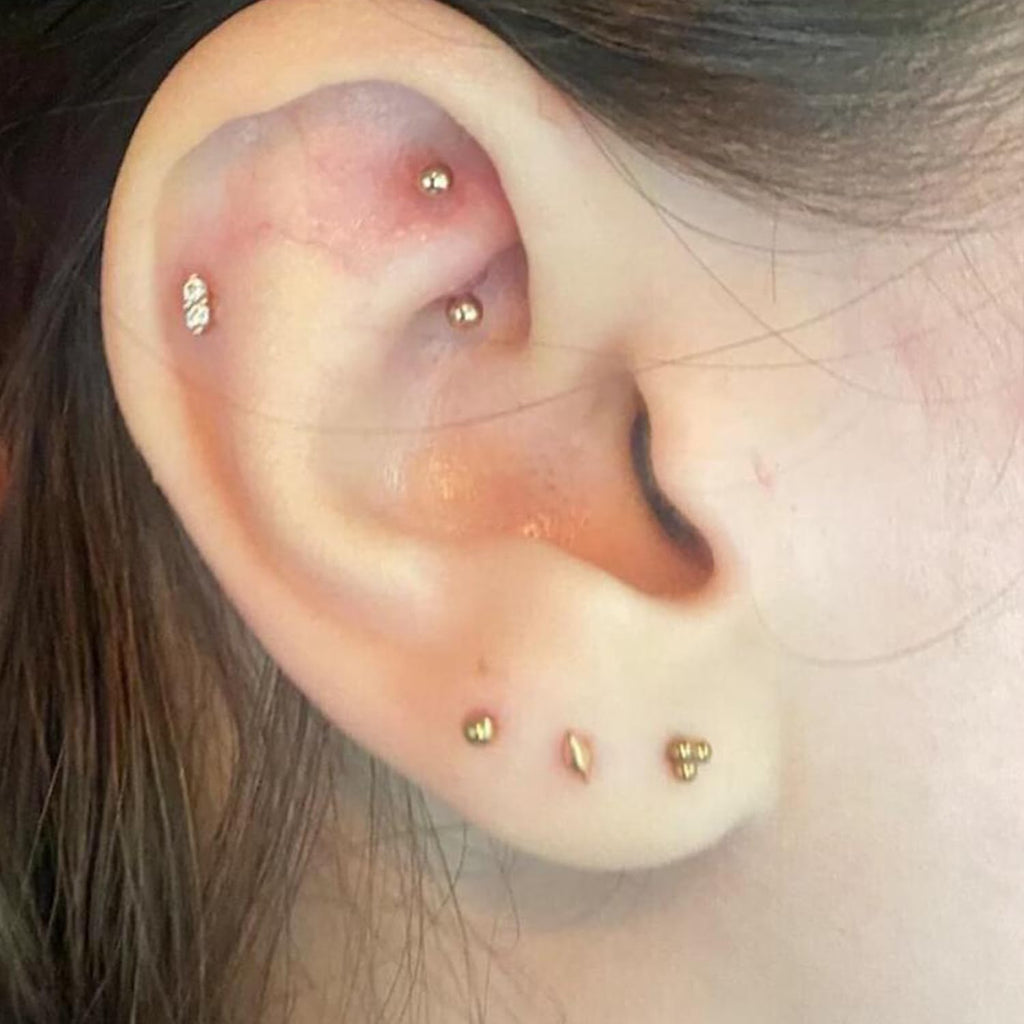 16G Rook Piercing Jewelry Eyebrow Rings Hypoallergenic Surgical Steel Vertical Lip Labret Belly Snake Eye Tongue Ring Daith Earring Piercing Jewelry for Men Women Curved Barbells 6mm 8mm 10mm - 我的商店我的商店我的商店