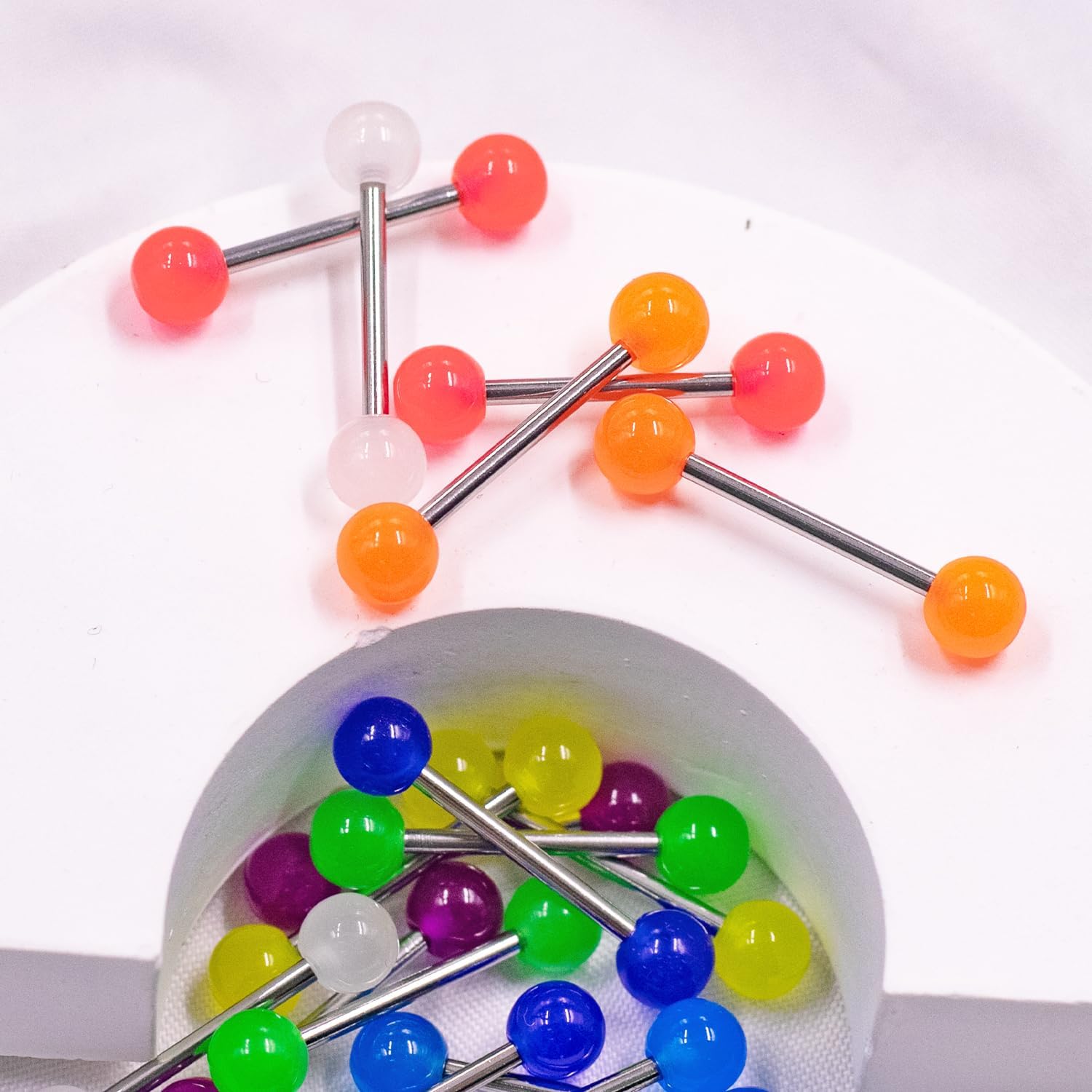 16Pcs Glow in The Dark Nipple Rings Tongue Rings 14G 316L Surgical Steel Glitter Acrylic Sequin Starry Sky Tongue Nipple Barbells Piercing Jewelry for Women Men - QIAO CrystalQIAO CrystalQIAO Crystal