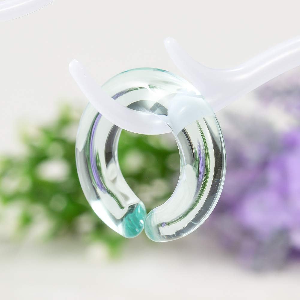 1Pairs Glass Ear Weights Ear Heavy Earring Hangers Tapers Plugs Stretcher Jewelry Ear Tunnels Plugs Gauge 2g - 00g in 6mm - 10mm - QIAO CrystalQIAO CrystalQIAO Crystal