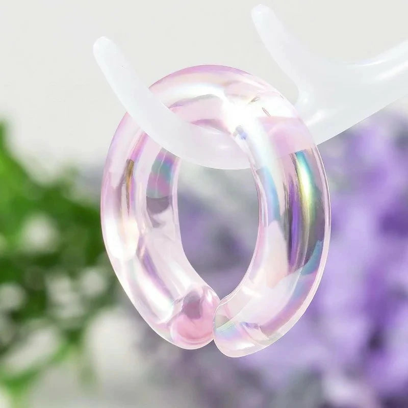 6mm-10mm 1 Pairs Glass Ear Weights Ear Heavy Earring Hangers Tapers Plugs