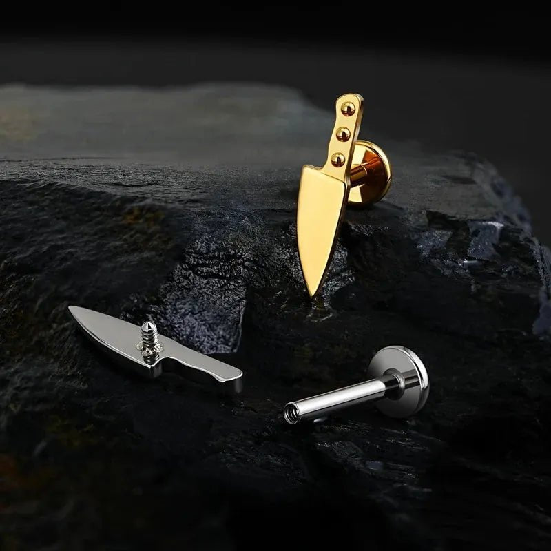 1PC ASTM F136 Titanium Internally Threaded Piercing Jewelry Stud - QIAO CrystalQIAO CrystalQIAO Crystal