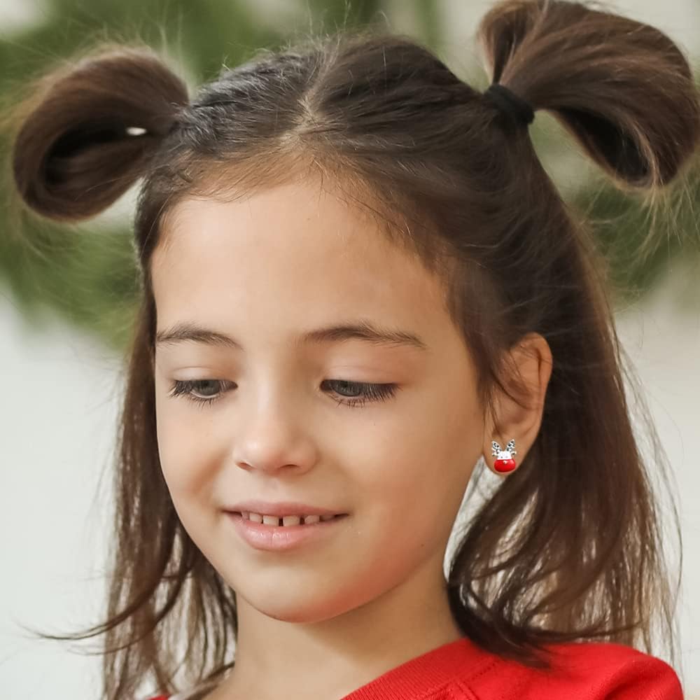 20 Pairs Hypoallergenic Christmas Earrings for Girls Cute Stud Earrings Sets for Women Teen Girls Christmas Earrings Bulk Holiday Jewelry Winter Jewelry - 我的商店我的商店我的商店