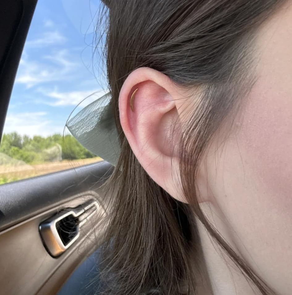 20G/18G/16G Flat Back Earrings Tiny artilage Earring Threadless Tragus Helix Stud Conch Piercing Jewelry - QIAO CrystalQIAO CrystalQIAO Crystal