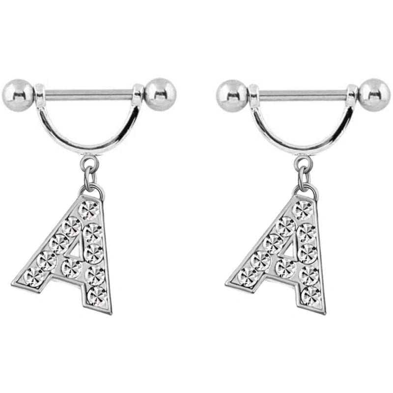 2pcs-14ga-stainless-steel-nipple-rings-name-initial-letter-nipple-barbell-for-women-men-english-alphabet-hypoallergenic-body-piercing-jewelry-A