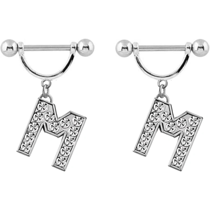 2pcs-14ga-stainless-steel-nipple-rings-name-initial-letter-nipple-barbell-for-women-men-english-alphabet-hypoallergenic-body-piercing-jewelry-M