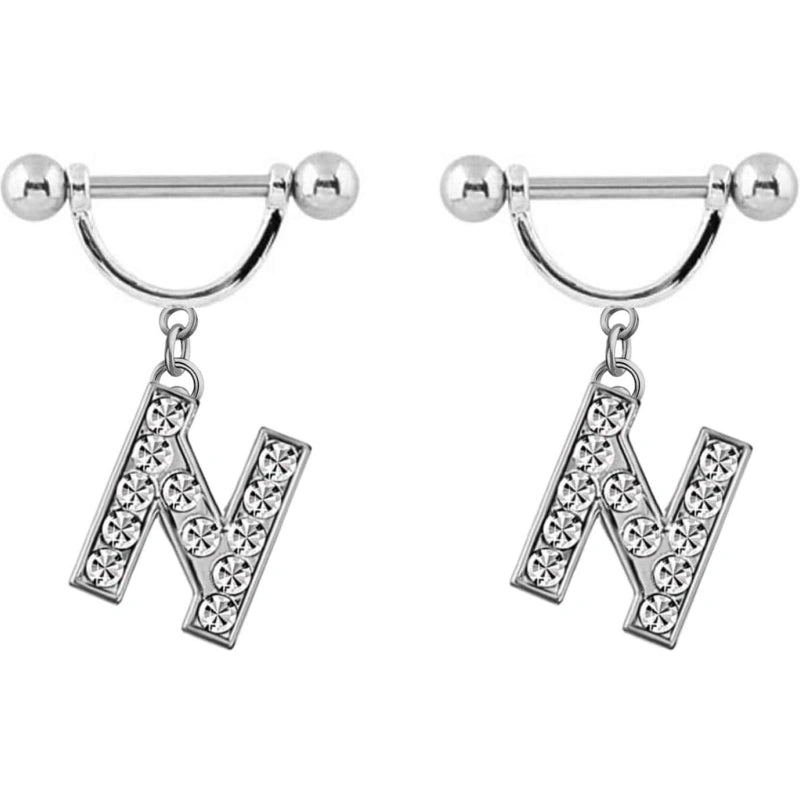 2pcs-14ga-stainless-steel-nipple-rings-name-initial-letter-nipple-barbell-for-women-men-english-alphabet-hypoallergenic-body-piercing-jewelry-N