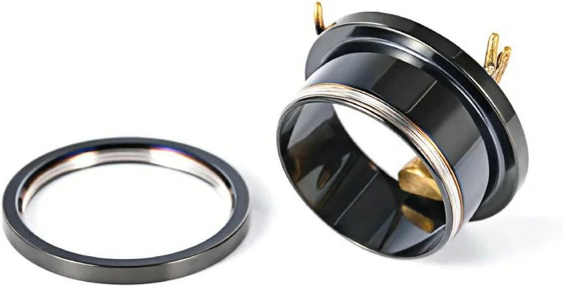 6mm-25mm 2PCS Black Stainless Steel Deer Tunnels Gauges Stretcher Tunnel Ear Plug