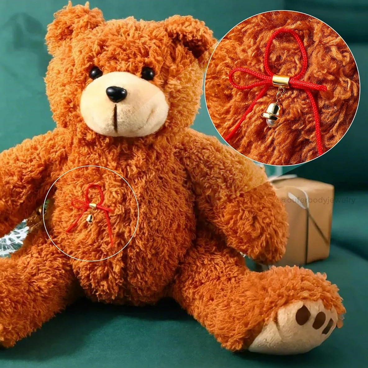 2Pcs Non Piercing Nipple Jewelry, Lightweight Drawstring Fake Nipple Rings, Adjustable for Women & Men - QIAO CrystalQIAO CrystalQIAO Crystal