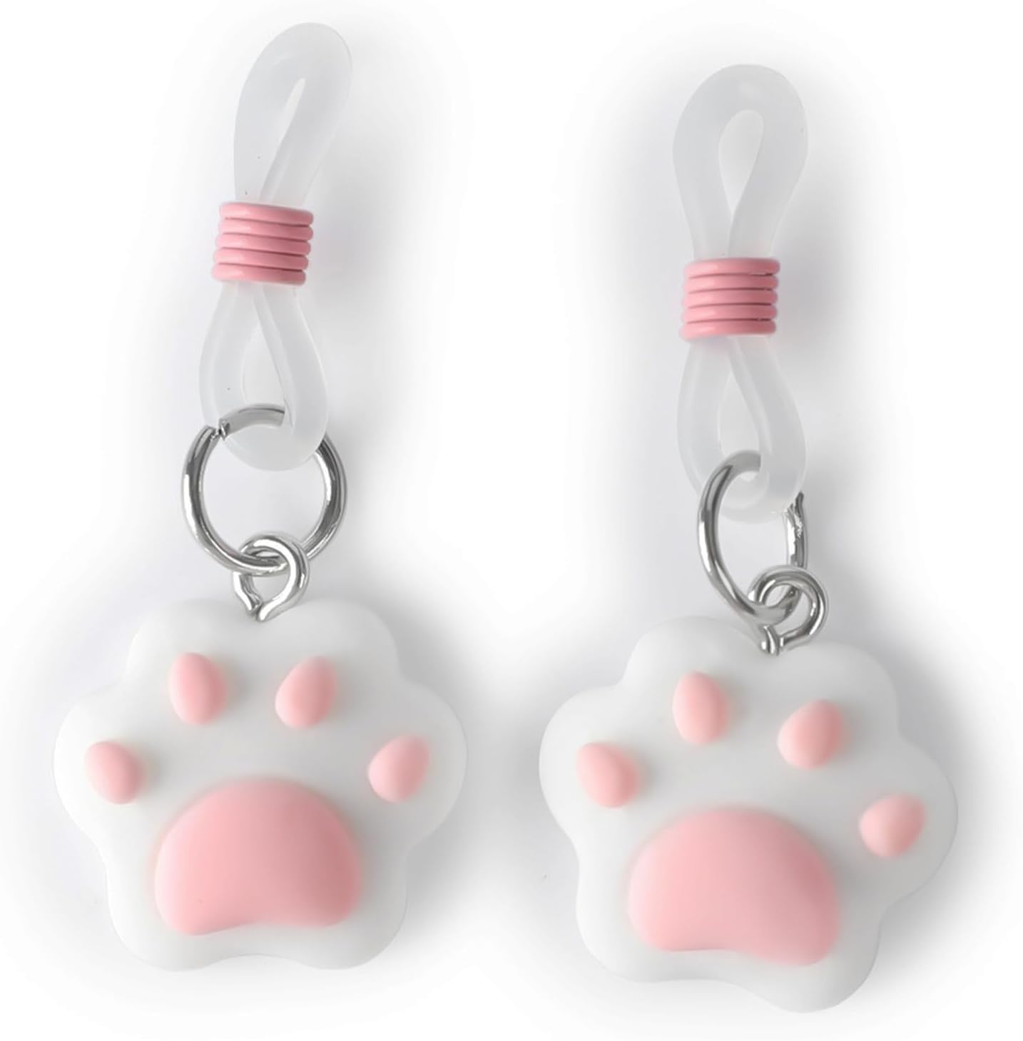 2Pcs Rhinestone Bowknot Fake Nipple Rings for Women, Non - Piercing Dangle Nipple Ring, Nipple Noose, Sexy Fake Nipple Piercing Jewelry - QIAO CrystalQIAO CrystalQIAO Crystal