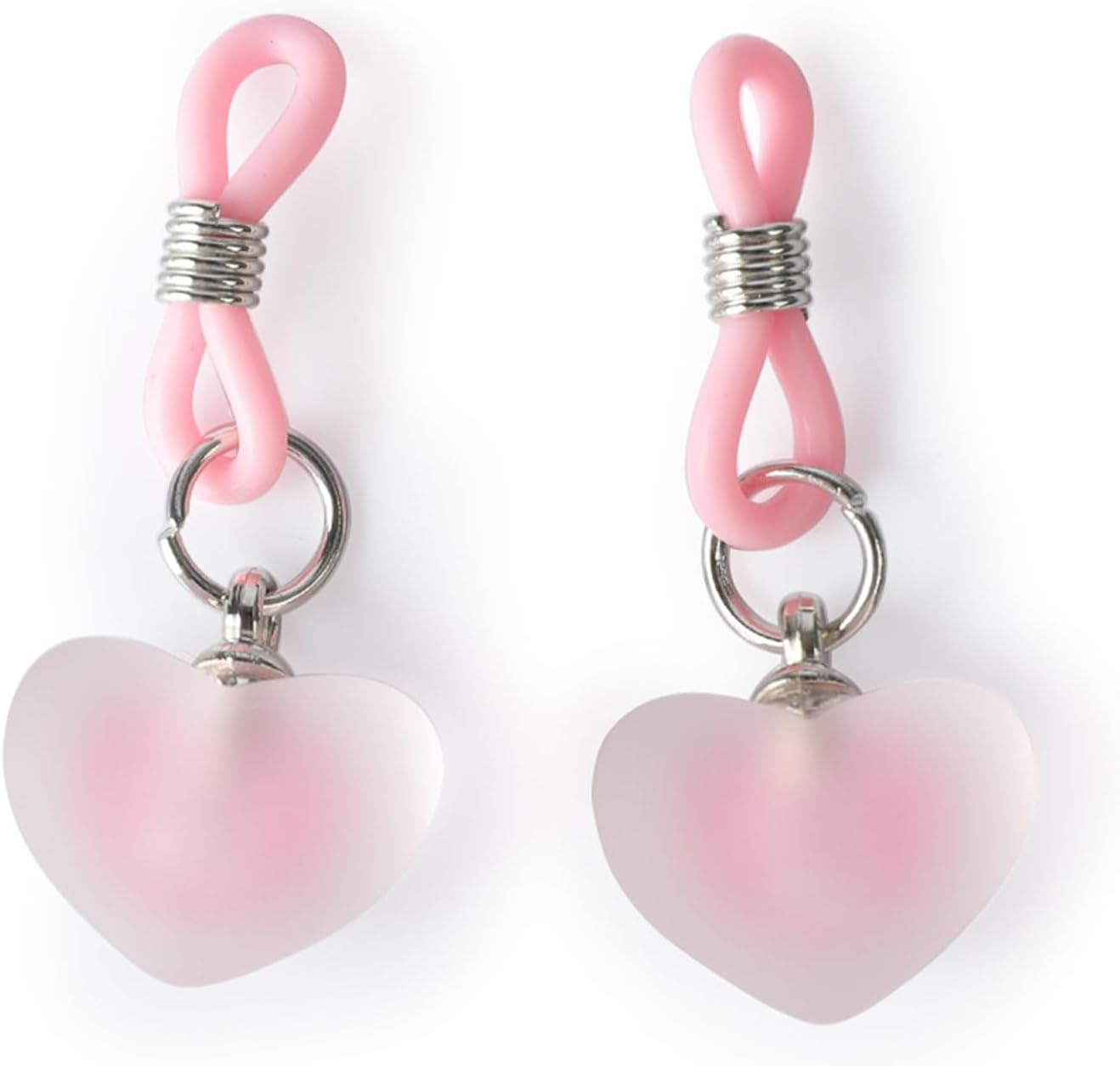 2Pcs Rhinestone Bowknot Fake Nipple Rings for Women, Non - Piercing Dangle Nipple Ring, Nipple Noose, Sexy Fake Nipple Piercing Jewelry - QIAO CrystalQIAO CrystalQIAO Crystal