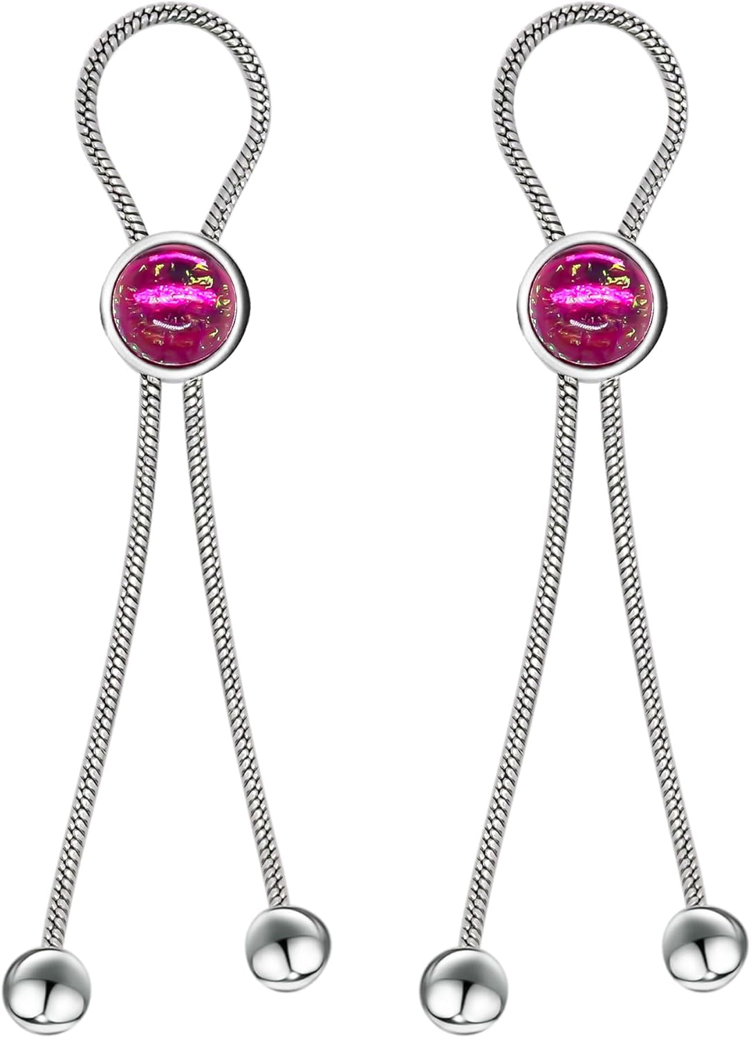 2Pcs Rhinestone Bowknot Fake Nipple Rings for Women, Non - Piercing Dangle Nipple Ring, Nipple Noose, Sexy Fake Nipple Piercing Jewelry - QIAO CrystalQIAO CrystalQIAO Crystal