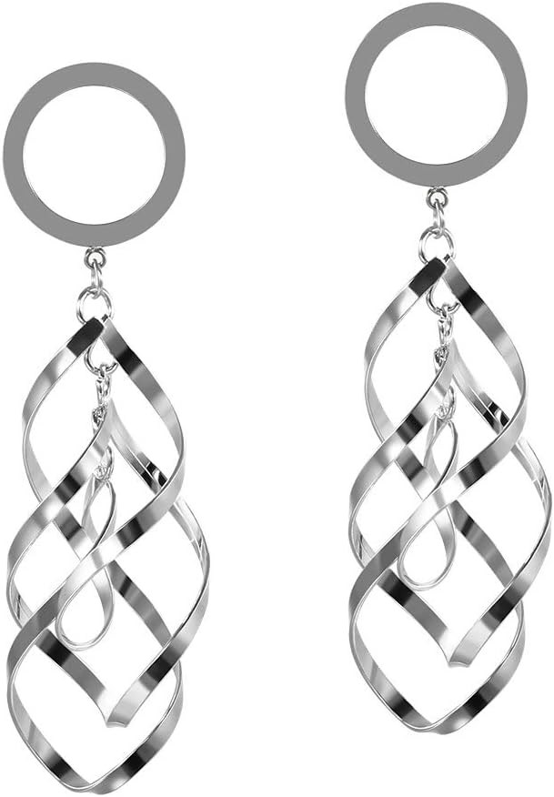 2pcs Various Fashion Designs Womens Dangle Plugs and Tunnels - QIAO CrystalQIAO CrystalQIAO Crystal