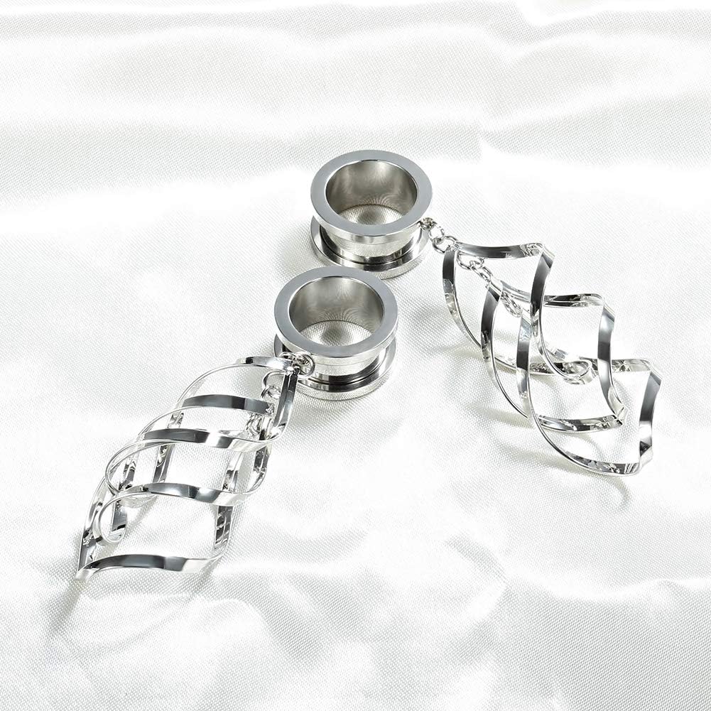 2pcs Various Fashion Designs Womens Dangle Plugs and Tunnels - QIAO CrystalQIAO CrystalQIAO Crystal
