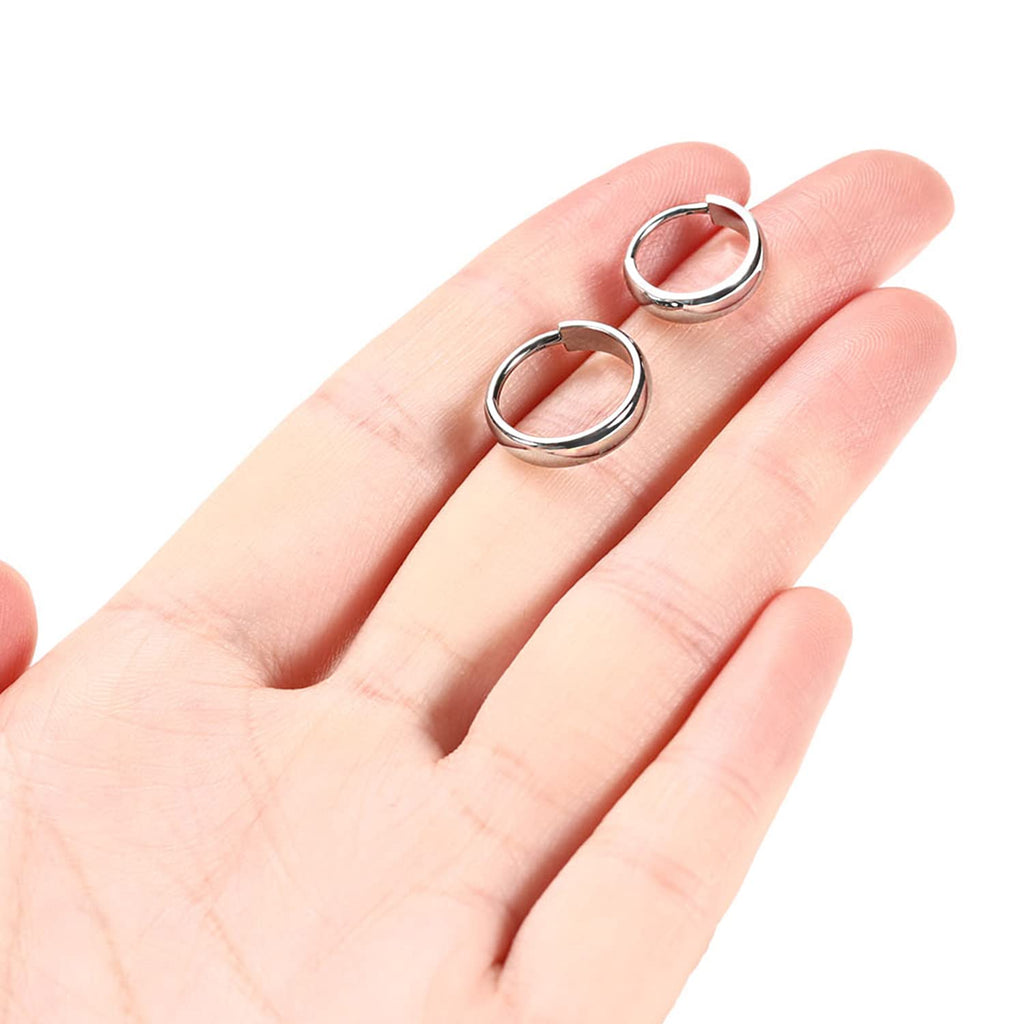 316L Surgical Steel Huggie Earring Small Hoop Earring Conch Lobe Ring Conch Lobe Piercing Jewelry - QIAO Crystal我的商店QIAO Crystal