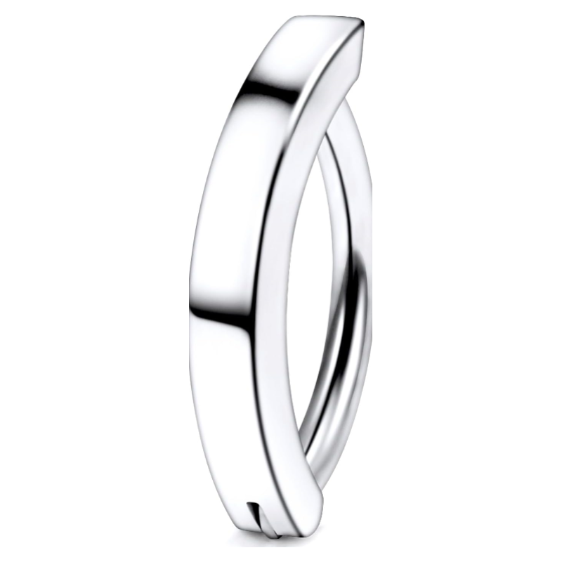 Titanium Clicker Belly Button Ring Piercing Jewelry G23 Simple Reverse Navel Rings Curved Hoop Navel Barbell Belly Piercing Jewelry for Women Men 10MM 12MM 14MM Bars