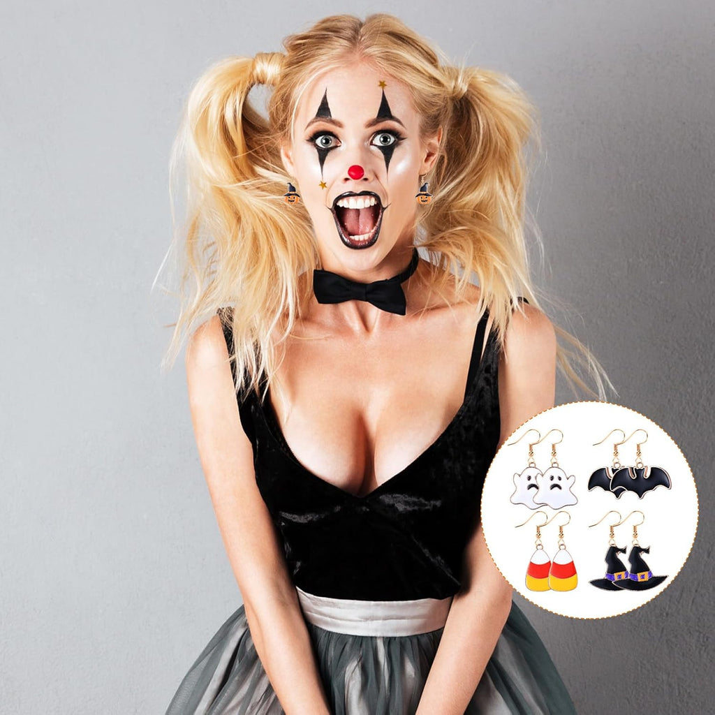 36 Pairs Holiday Earrings Variety Pack Halloween Christmas Fall Thanksgiving Gifts for Women Teacher Party Favors - QIAO Crystal我的商店QIAO Crystal