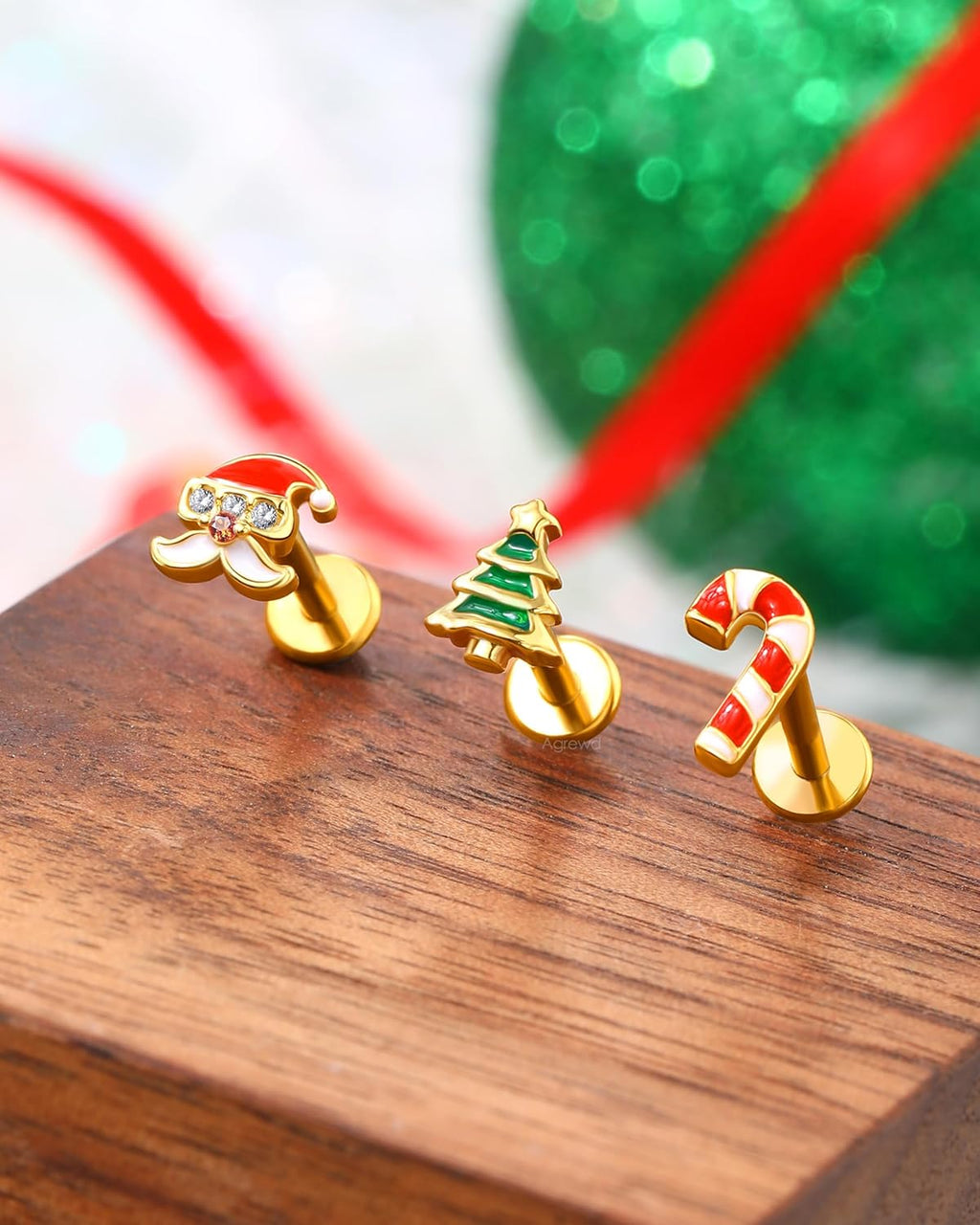 3PCS Cartilage Earrings Stud 16G Helix Tragus Earrings for Women Internally Thread Tragus Medusa Piercing Jewelry Stainless Steel - QIAO CrystalQIAO CrystalQIAO Crystal