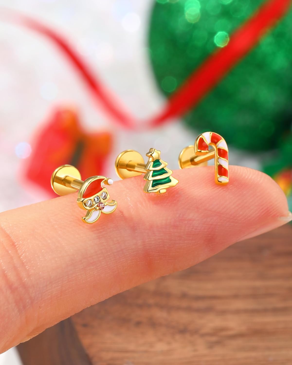 3PCS Cartilage Earrings Stud 16G Helix Tragus Earrings for Women Internally Thread Tragus Medusa Piercing Jewelry Stainless Steel - QIAO CrystalQIAO CrystalQIAO Crystal