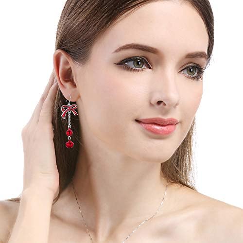 4 Pairs Christmas Earrings Set Dangle for Women Holiday Earrings Bulk Christmas Earrings Christmas Bells Santa Deer Car Earrings Christmas Prom Jewelry Christmas Accessories - 我的商店我的商店我的商店