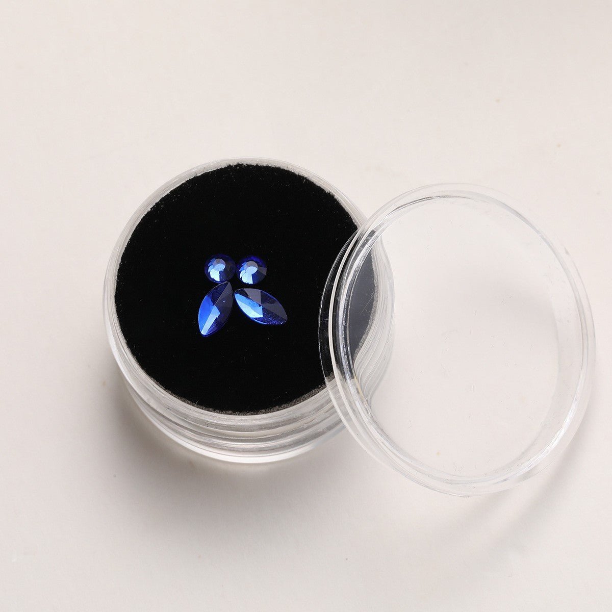 4 Pieces Tooth Gem, Tooth Shine Jewelry Rhinestones, DIY Fashionable Tooth Ornaments Artificial Crystal Tooth Decor for Reflective Teeth Ornament(Blue) - QIAO Crystal我的商店QIAO Crystal