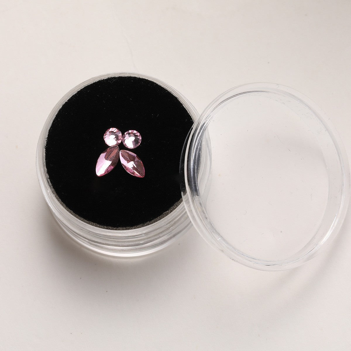 4 Pieces Tooth Gem, Tooth Shine Jewelry Rhinestones, DIY Fashionable Tooth Ornaments Artificial Crystal Tooth Decor for Reflective Teeth Ornament(Pink) - QIAO Crystal我的商店QIAO Crystal