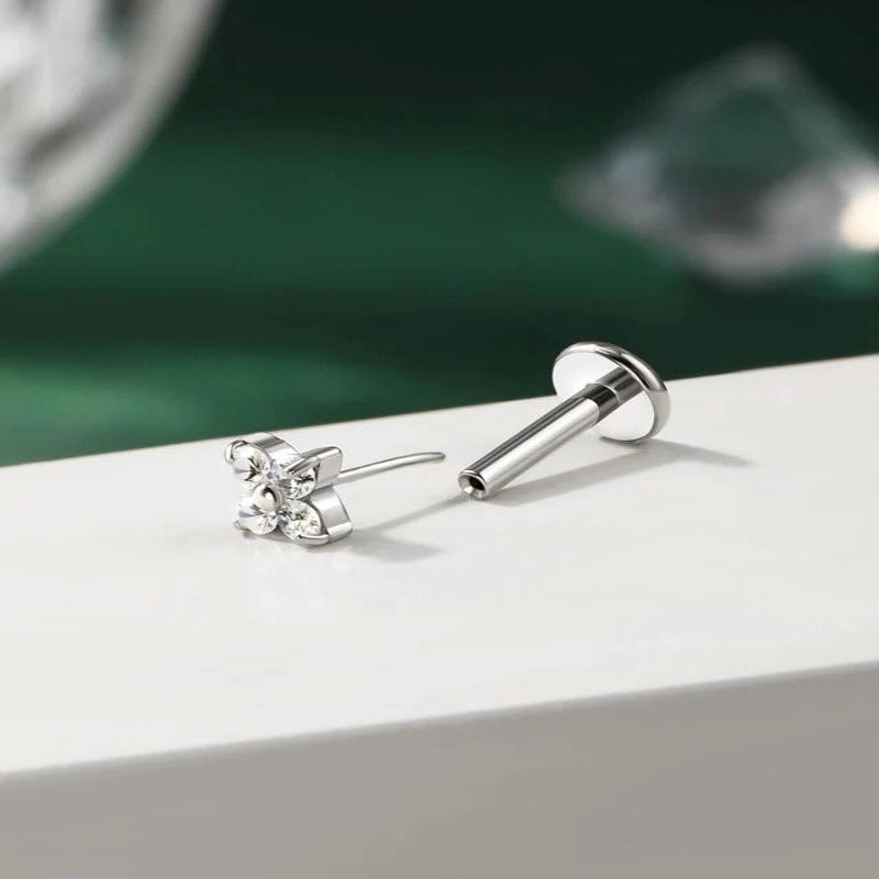 G23 Titanium Tragus Cartilage Piercing Jewelry 16g Threadless Helix Cartilage