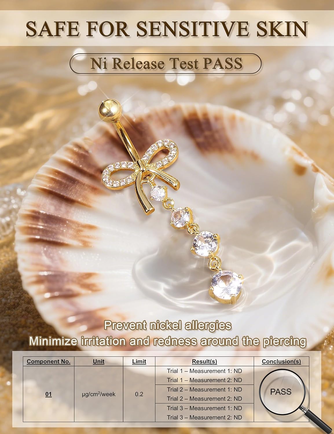 8 Pcs Belly Button Ring Dangle Hypoallergenic Surgical Stainless Steel Belly Rings for Women CZ Pearl Heart Butterfly Bow Flower Navel Piercing Jewelry Dangly Curved Navel Ring - 我的商店我的商店我的商店