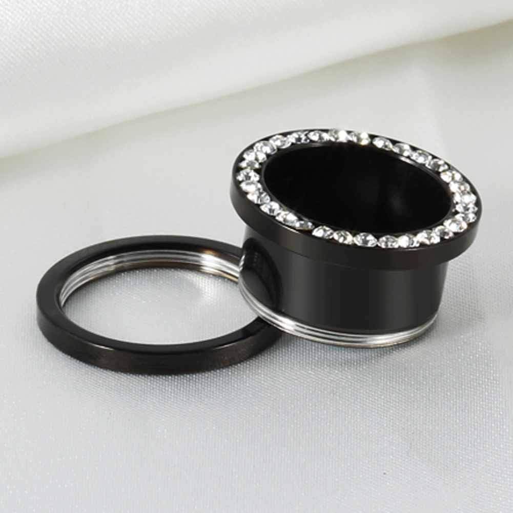 8 PCS Ear Tunnels Plugs Gauges Stainless Steel Expander Stretcher Piercings - QIAO CrystalQIAO CrystalQIAO Crystal