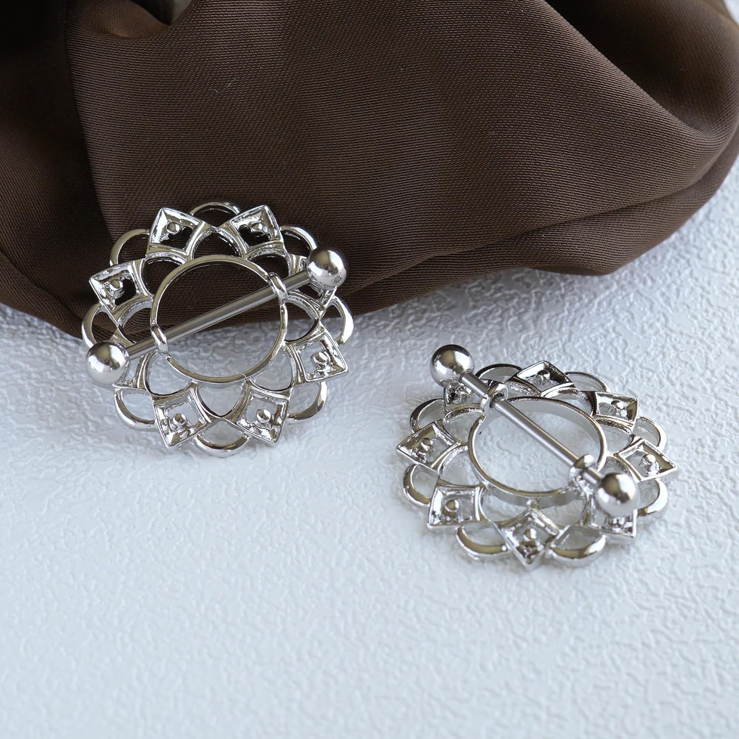 14G Nipple Piercing Jewelry, Nipple Rings Surgical Steel for Men and Women, Nipple Shields Barbell Rings