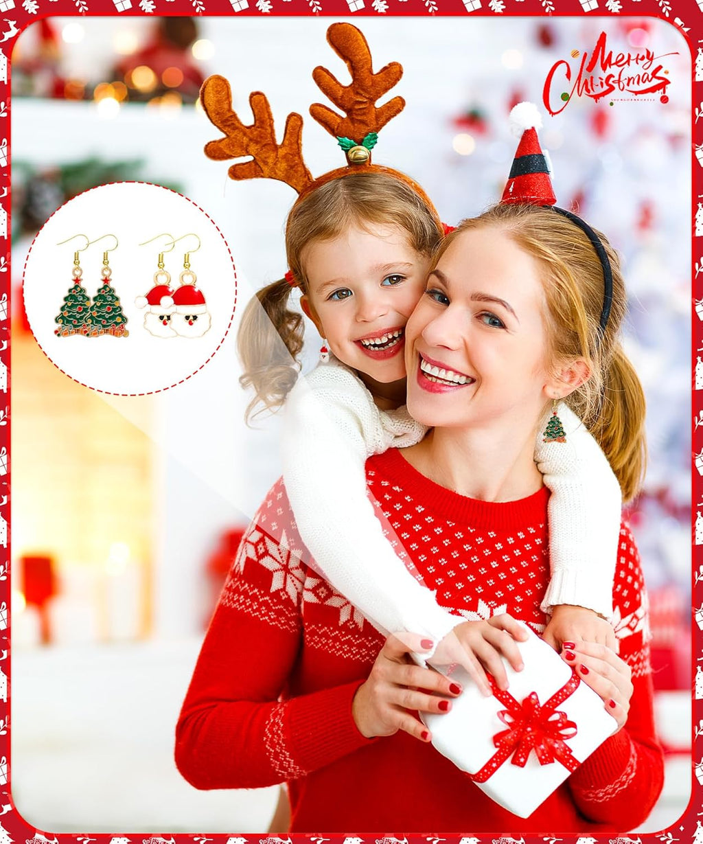 83 Pairs Holiday Earrings for Women Summer Patriotic Fall Halloween Christmas Winter Earring - 我的商店我的商店我的商店