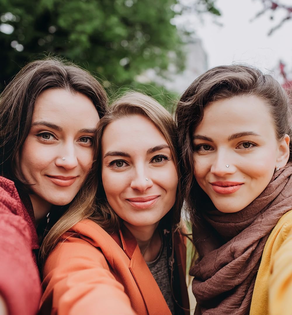 8Pcs 20G Nose Rings studs for Woman Hypoallergenic Nose Studs 316L Surgical Steel with Gold Plated Nose Piercings Jewelry 3mm CZ L Shape Nose Rings 20 Gauge Nose Stud Nose Screw Studs - QIAO CrystalQIAO CrystalQIAO Crystal