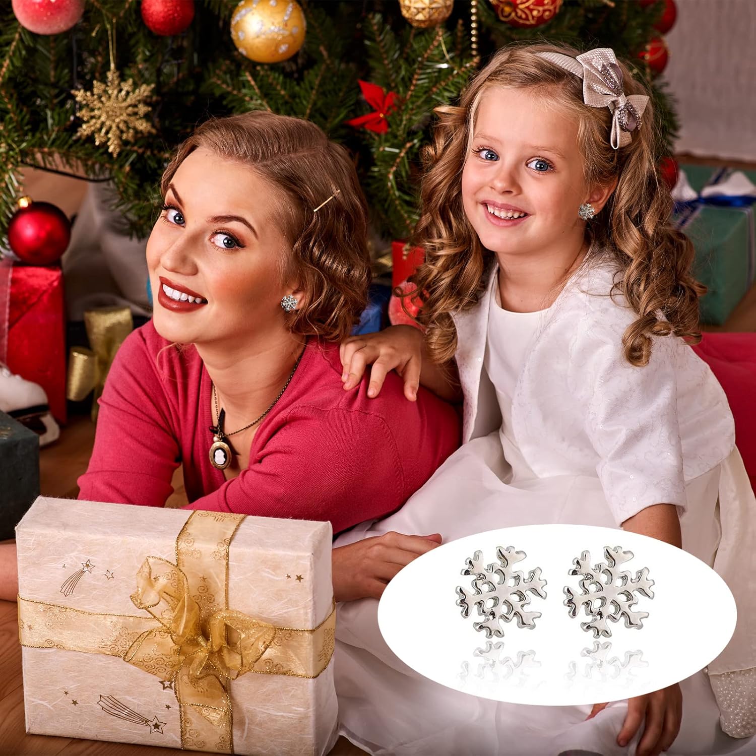 9 - 18 Pairs Women Christmas Earring Set, Cute Festive Jewelry Hypoallergenic Christmas Gifts for Kids Teens Girls (9 Pairs B Style) - QIAO Crystal我的商店QIAO Crystal