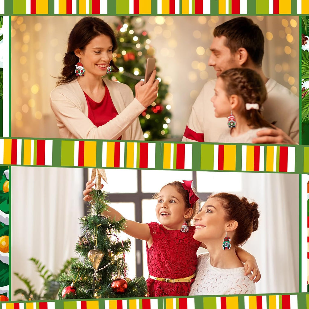 9 Pairs Fall Holiday Gnome Earrings for Women Halloween Christmas Jewelry Gift Holiday Acrylic Drop Dangle Earrings - 我的商店我的商店我的商店