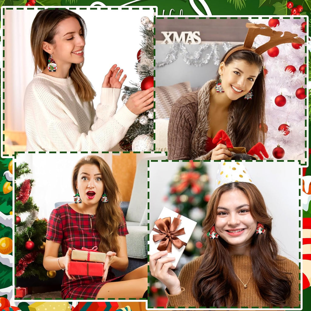 9 Pairs Fall Holiday Gnome Earrings for Women Halloween Christmas Jewelry Gift Holiday Acrylic Drop Dangle Earrings - 我的商店我的商店我的商店