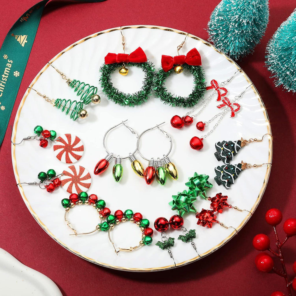 9 Pairs St Patricks Day Earrings Green Shamrock Earrings St. Patrick's Day Jewelry Festival Holiday Dangle Earrings for Women - 我的商店我的商店我的商店