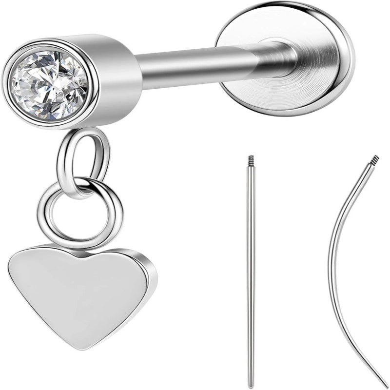 F136 Titanium 16G 8mm Medusa Piercing Jewelry Hypoallergenic Internally Threaded Pendant Ashley Piercing